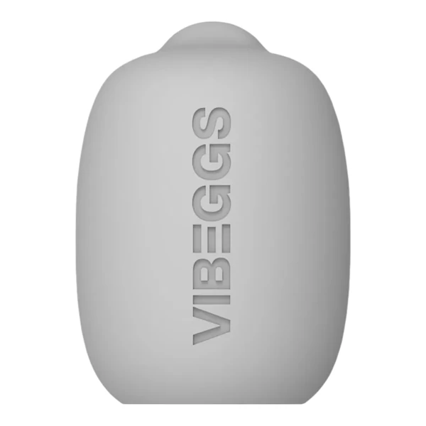 VIBEGGS Twisty Tongues - vibrációs tojás maszturbátor (fehér)