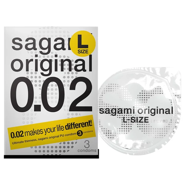 Sagami Original 0,02 L - óvszer - 58 mm (3 db)