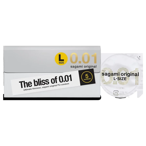 Sagami Original 0,01 L - óvszer - 58 mm (5 db)