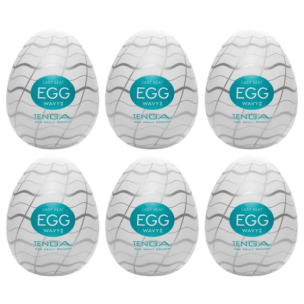 TENGA Egg Wavy II - tojás maszturbátor (6db)