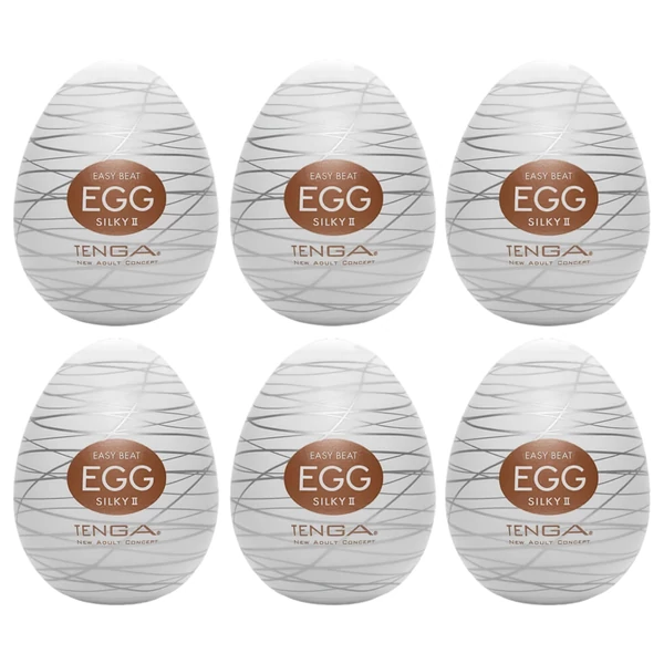 TENGA Egg Silky II - maszturbációs tojás (6db)