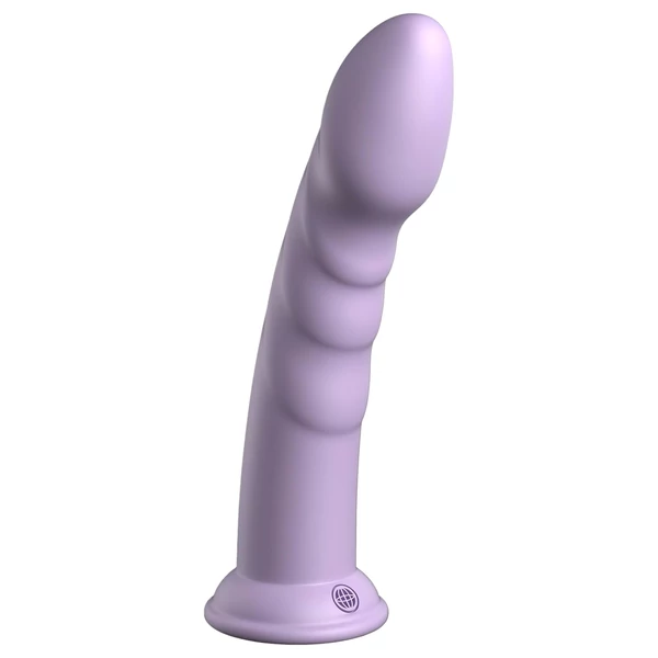 Dillio Super Eight - tapadókorong szilikon dildó (21cm) - lila