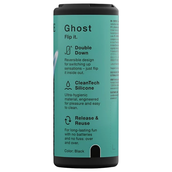 Arcwave Ghost - kifordítható zseb maszturbátor (fekete)
