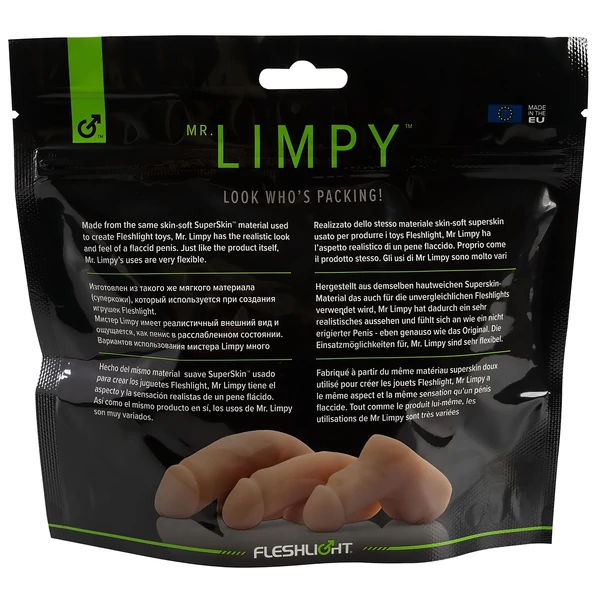 Fleshlight - Mr. Limpy - nagy élethű dildó (testszínű)