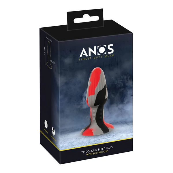 ANOS - szilikon anál plug (színes)