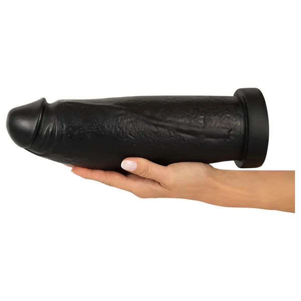 realistixxx Real Giant - giga dildó - 30 cm (fekete)