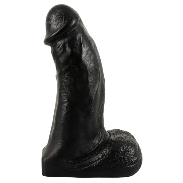 realistixxx Real Giant - herés dildó - 22 cm (fekete)