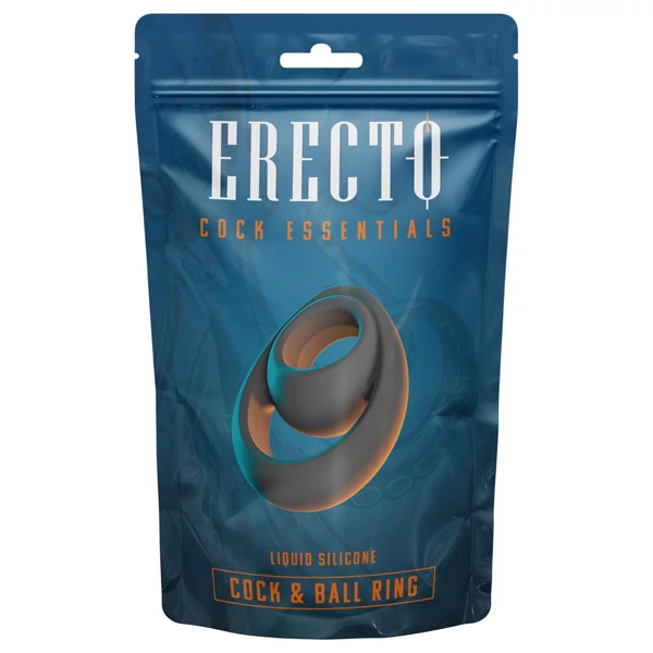 Erecto - erős pénisz- és heregyűrű (fekete)