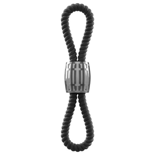 Rebel Cock Strap - állítható dupla péniszhurok szilikonból (87 g)