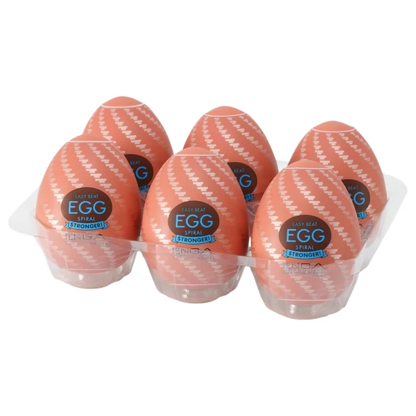 TENGA Egg Spiral Stronger - tojás maszturbátor (6 db)