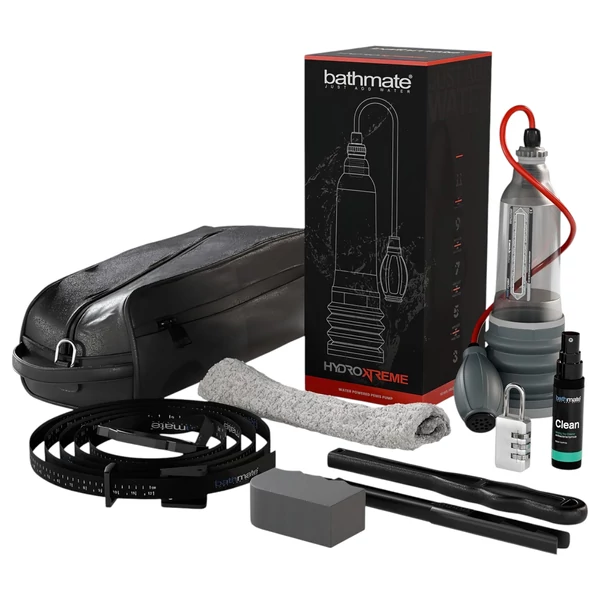 Bathmate HydroXtreme8 - hidraulikus péniszpumpa (átlátszó)