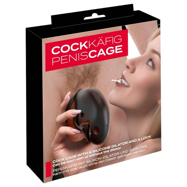You2Toys - péniszketrec péniszpluggal (fekete)