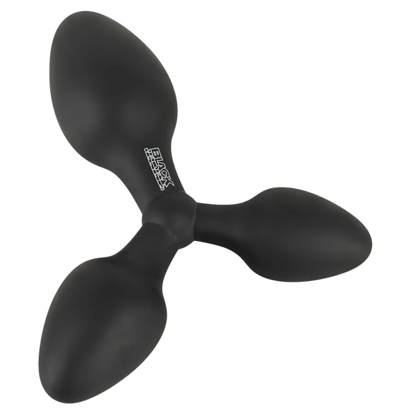 Black Velvets - tripla butt plug (fekete)