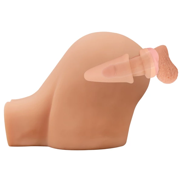 Nature Skin - anál plug és péniszköpeny (testszínű) 