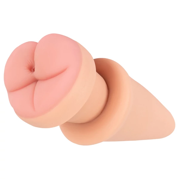 Nature Skin - anál plug és péniszköpeny (natúr)