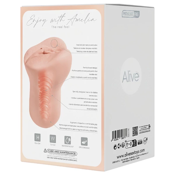 Alive Amelia S - műpunci maszturbátor (testszínű)