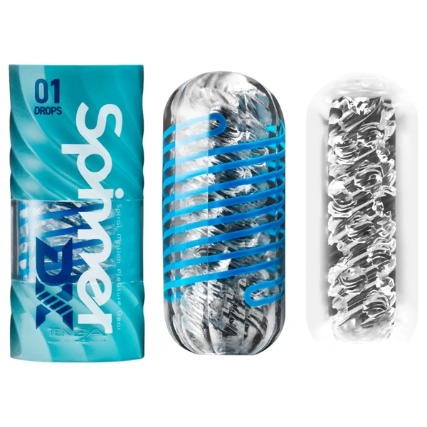 Tenga Spinner DX - maszturbátor (áttetsző)