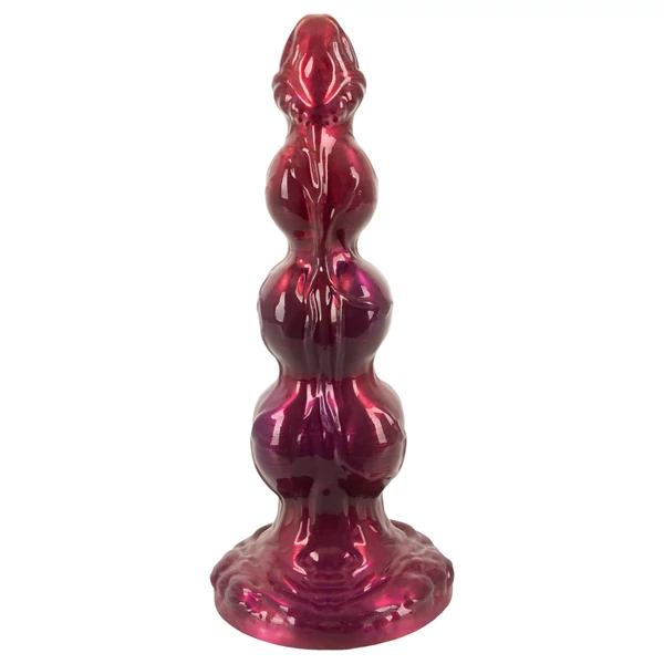 Beasty Cocks - Werewolf Willie dildó tapadókoronggal - bordó (21 cm)