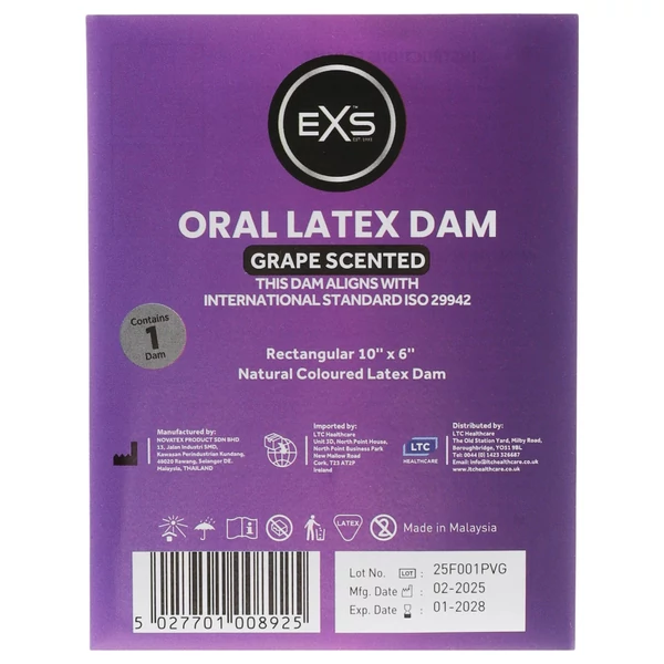 EXS szőlős nyalókendő - latex óvókendő (1 db)