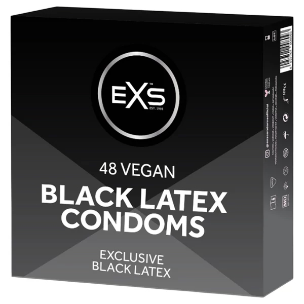 EXS Black - fekete óvszer (48 db)