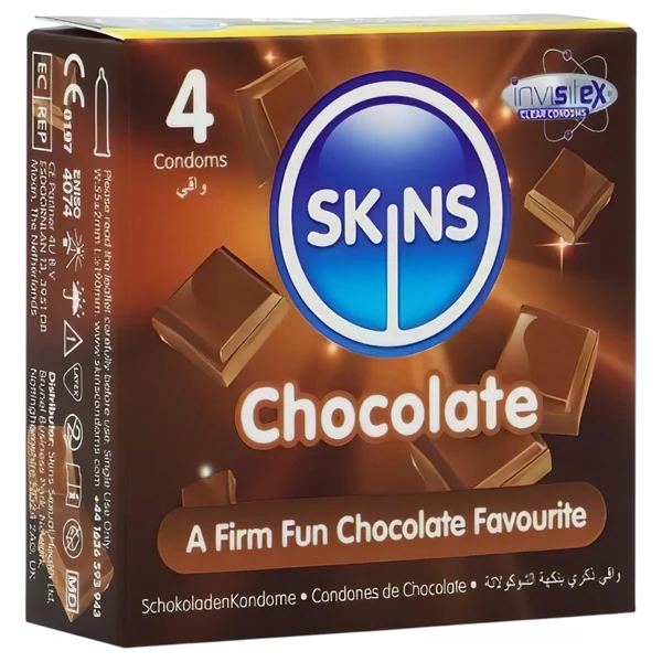 Skins - csokis óvszer (4db)