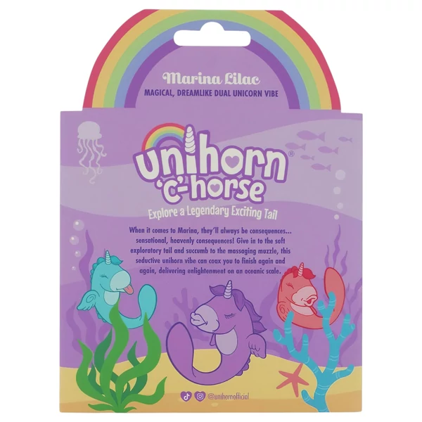 Unihorn C-Horse - G-pont és csiklóizgató vibrátor (lila)