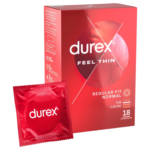 Durex Feel Thin - élethű érzés óvszer (18 db)