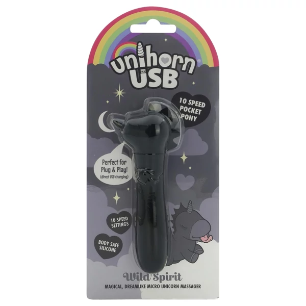 Unihorn Wild Spirit - akkus minivibrátor (fekete)