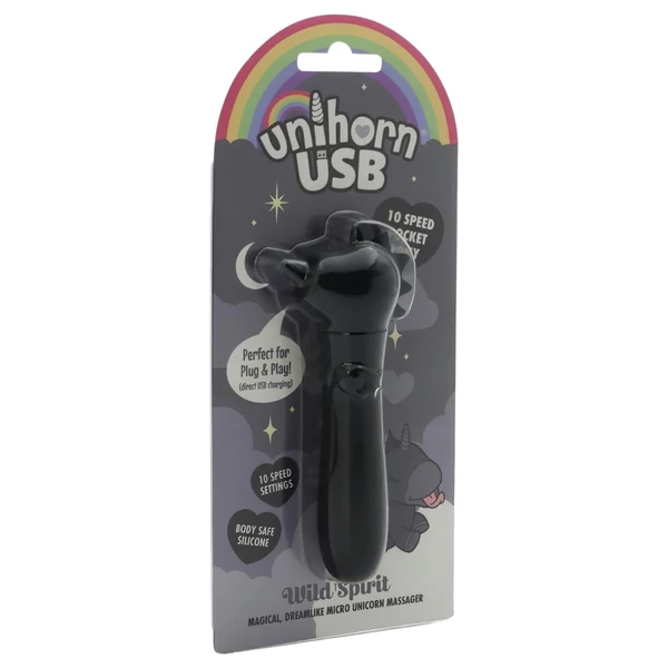 Unihorn Wild Spirit - akkus minivibrátor (fekete)