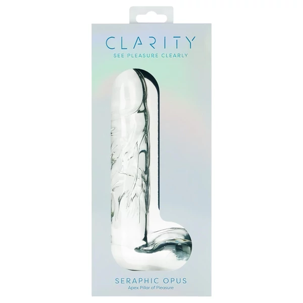 Clarity Seraphic Opus - üveg G-pont dildó (átlátszó)