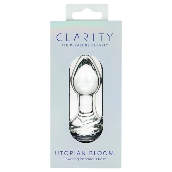 Clarity Utopian Bloom - üveg análkúp (átlátszó)