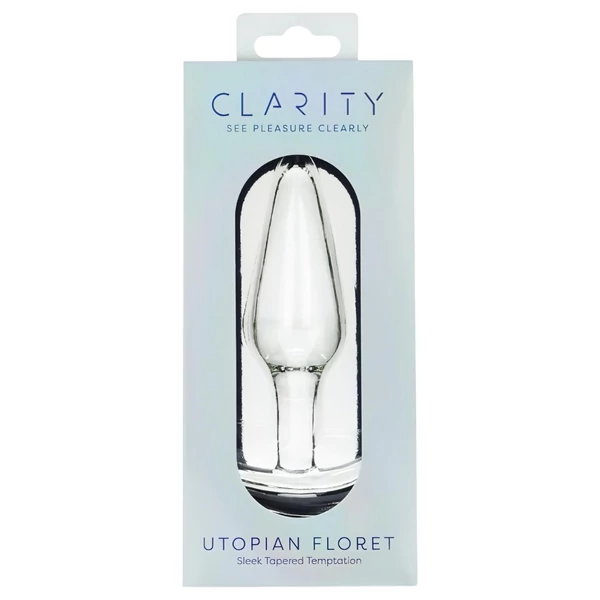 Clarity Utopian Floret - üveg análkúp (átlátszó)