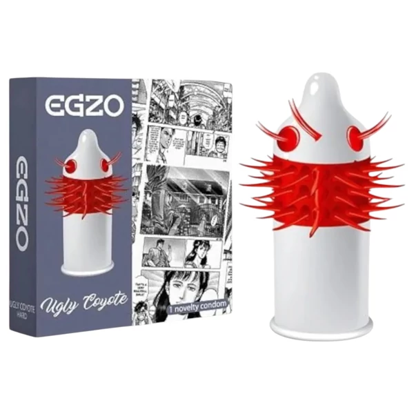 Egzo Ugly Coyote - hosszú tüskés óvszer (1 db)
