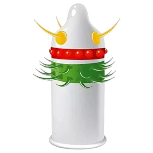 Egzo Jolly Roger - tüskés, pontozott óvszer (1 db)