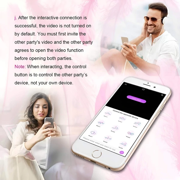 Lonely Winni - App-vezérelt vibrációs tojás (pink)