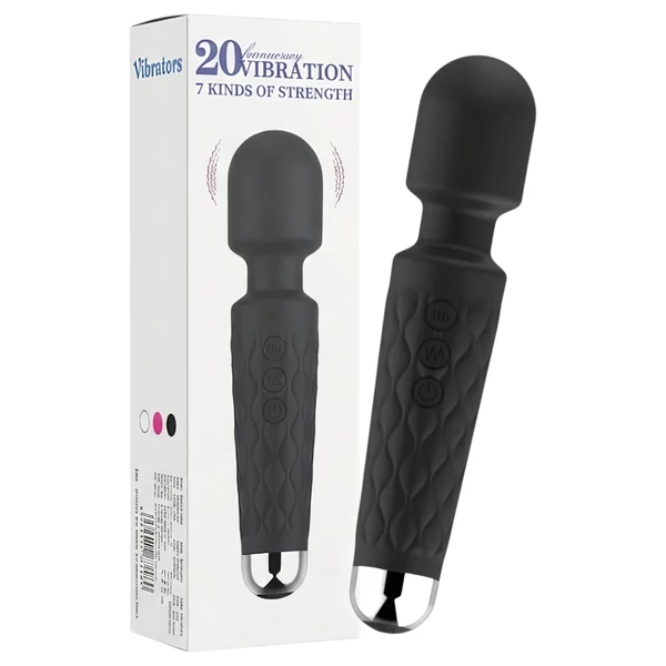 Lonely 20 Function - akkus, masszírozó vibrátor (fekete)