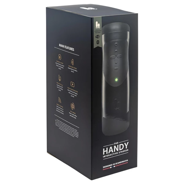 The Handy 1.1 - Interaktív maszturbátor, férfiaknak (fekete)