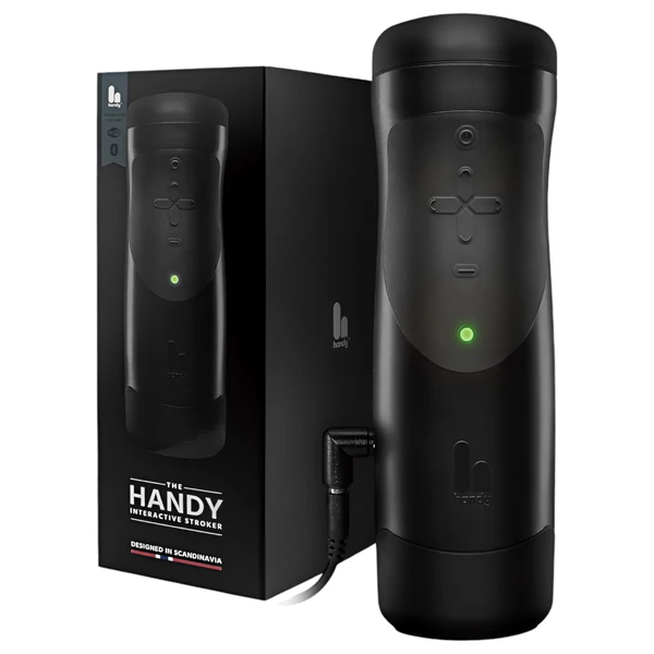 The Handy 1.1 - Interaktív maszturbátor, férfiaknak (fekete)