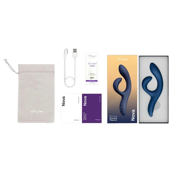 We-Vibe Nova 2 - App-vezérelt flexibilis csiklókaros vibrátor (kék)