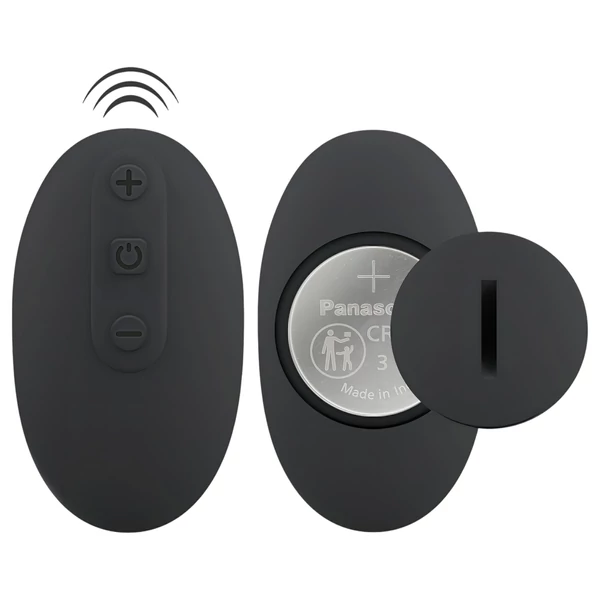 Black Velvet Double F - felcsatolható anál vibrátor (fekete)