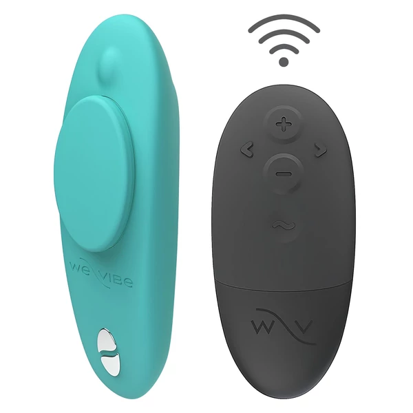 We-Vibe Moxie+ – App- és távirányítós csiklóvibrátor (türkiz)