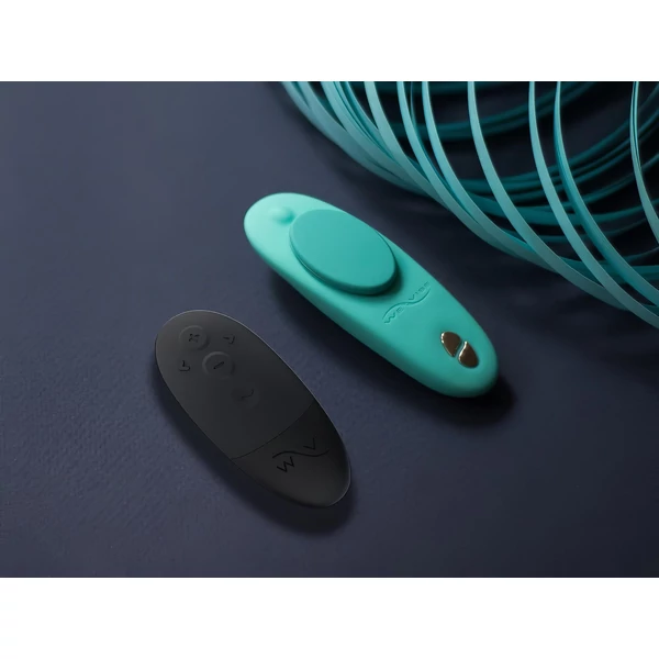 We-Vibe Moxie+ – App- és távirányítós csiklóvibrátor (türkiz)