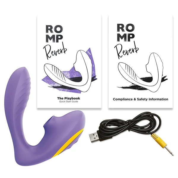 ROMP Reverb - léghullámos 2in1 G-pont vibrátor (lila)