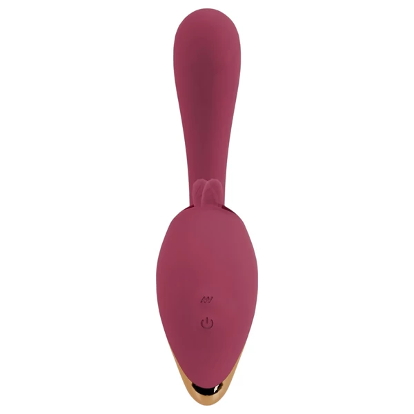 Javida - nyelves 2in1 vibrátor (piros)