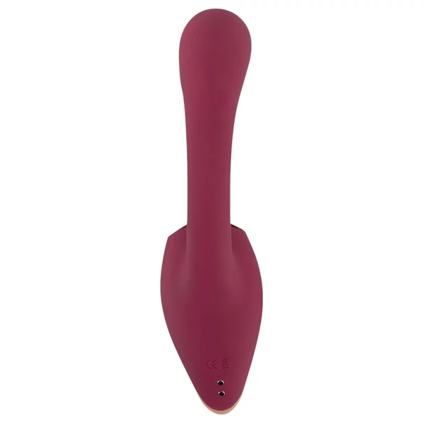 Javida - nyelves 2in1 vibrátor (piros)