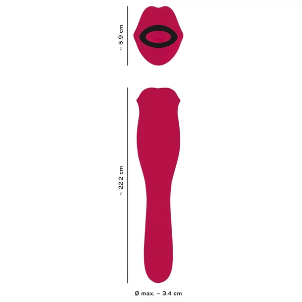 You2Toys - 2in1 nyelves vibrátor (pink)