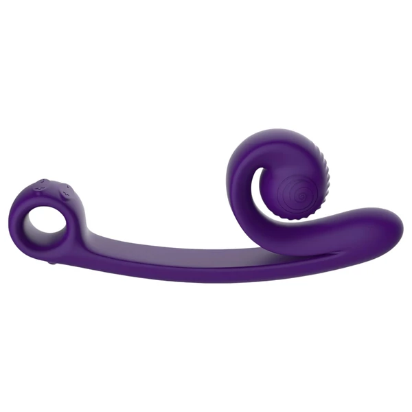 Snail Vibe Curve - 2in1 csiklóizgató vibrátor (lila)