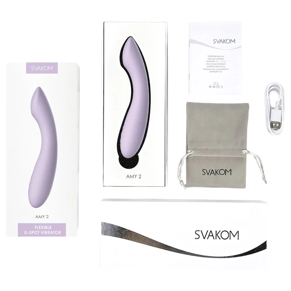 Svakom Amy 2 - akkus, vízálló G-pont vibrátor (lila)