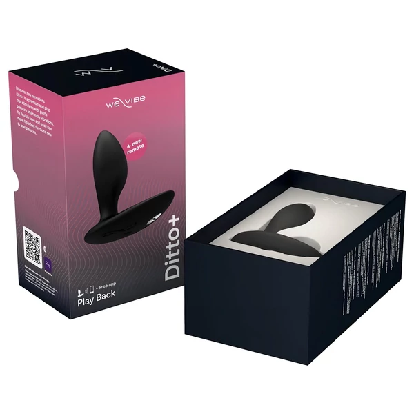 We-Vibe Ditto+ - App-vezérelt análvibrátor (fekete)
