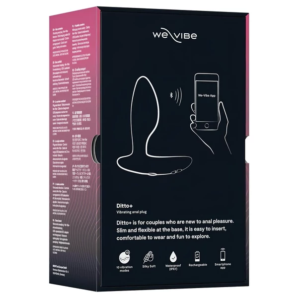 We-Vibe Ditto+ - App-vezérelt análvibrátor (fekete)